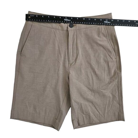 Faherty All Day Shorts (Mens 32) Drawstring Lounge Bermuda Stretch 9" Inseam Tan - Picture 5 of 6